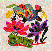 A New Years Painting from famous Yanliuqing town, which were first produced in 1573.